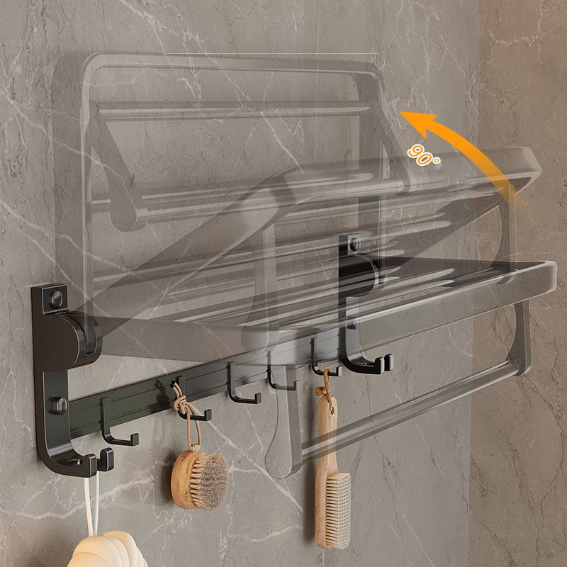 Lisslune | Traditional Aluminum Bathroom Accessories Set Black Bathroom Accessories Kit
