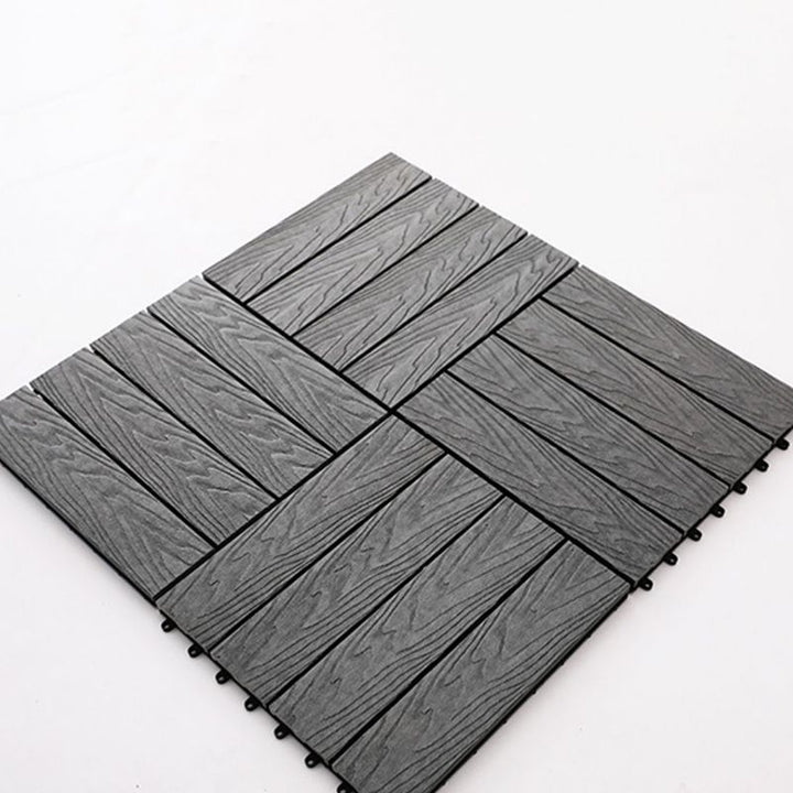 Lisslune | Striped Pattern Patio Tiles Laying Pattern Square Deck Board Outdoor Patio