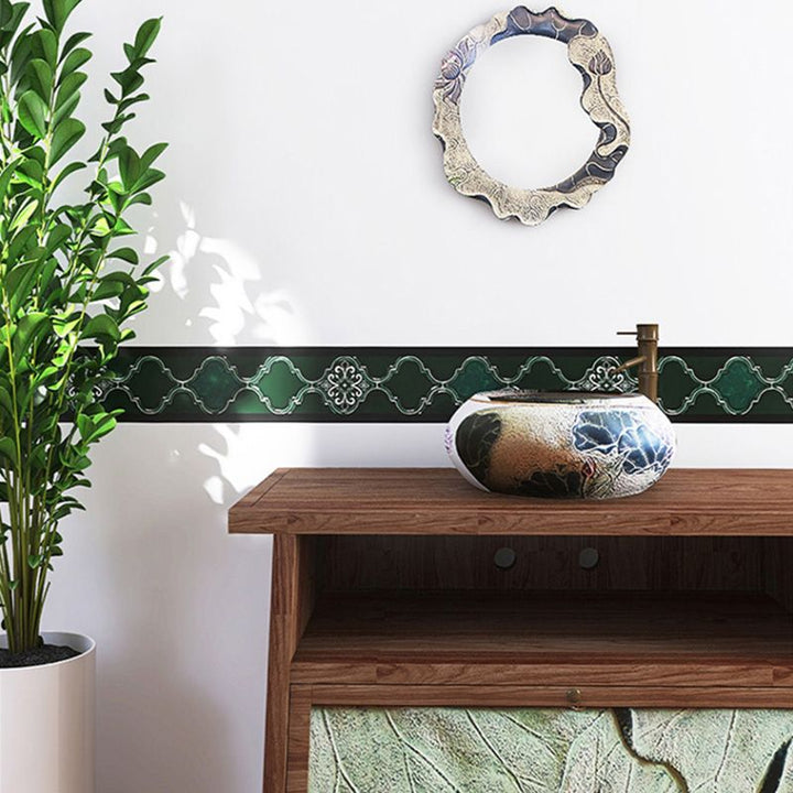 Lisslune | Arabesque Peel and Stick Tiles Mosaic Tiles Self-Adhesive Backsplash