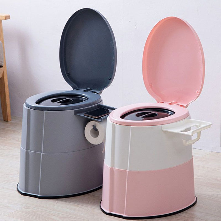 Lisslune | Contemporary plastic floor-mounted toilet bowl with toilet seat for the bathroom