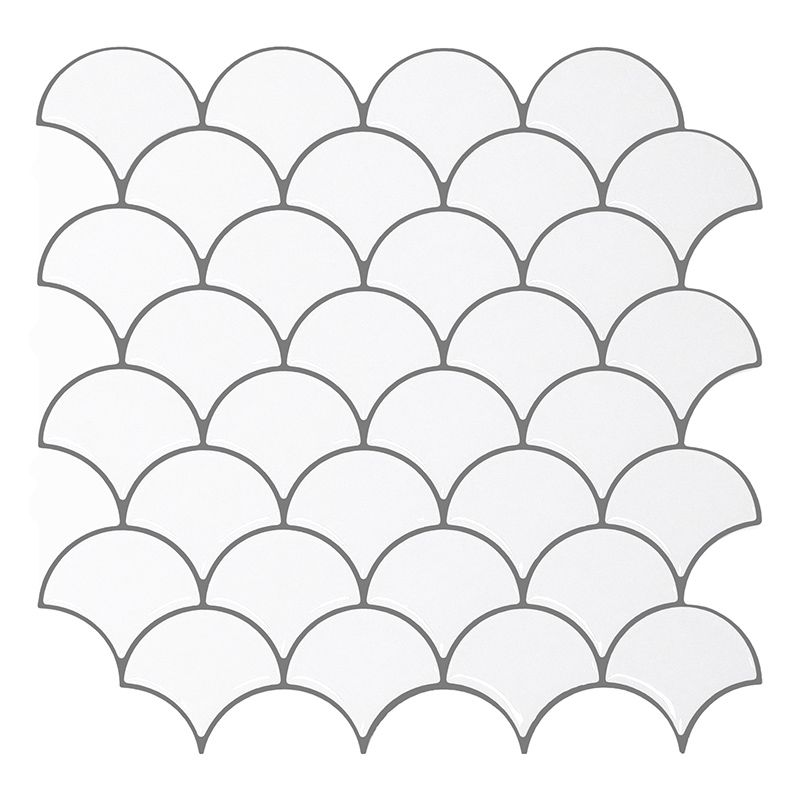 Lisslune | Mosaic tile Peel & Stick Tile PVC Kitchen backsplash Peel and Stick Wall Tile Set of 2
