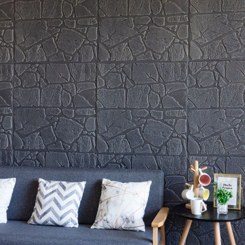 Lisslune | Modern Pearl Wainscoting PVC Wall Access Panel Peel and Stick Wall Tile for Bedroom