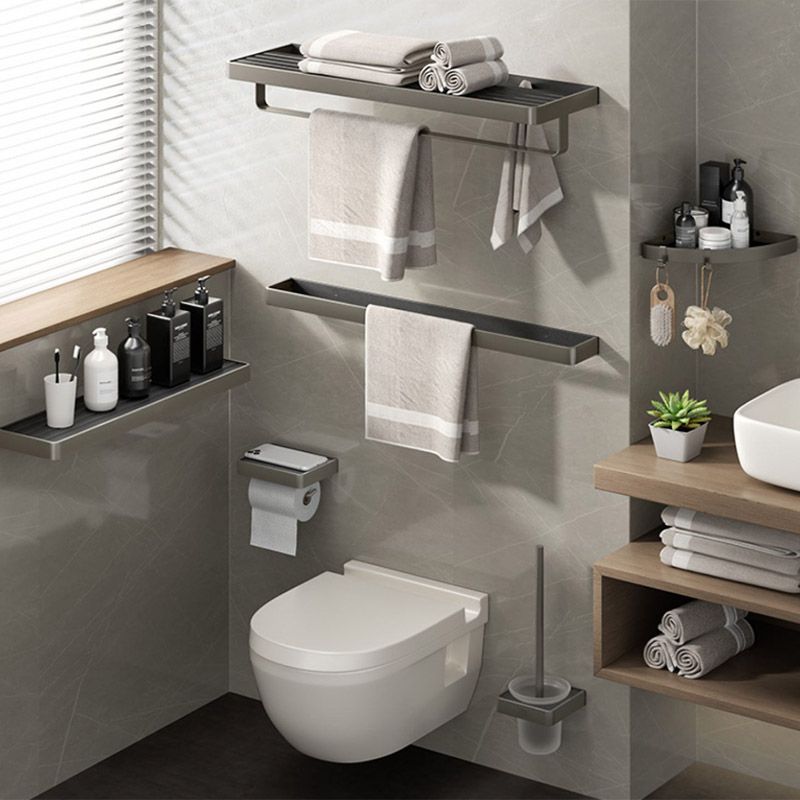 Lisslune | Modern Bathroom Hardware Set Paper Holder Towel Bar Bathroom Accessory Set