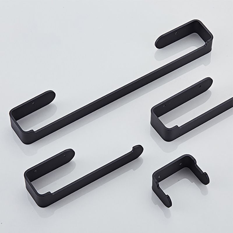 Lisslune | Aluminum Alloy Bathroom Set 4-piece Modern Style Bathroom Hardware Set