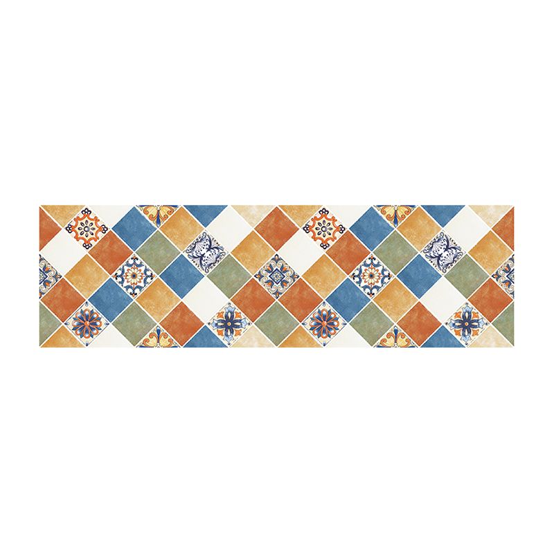 Lisslune | Rectangular Wall Tile for Peeling and Applying Geometric Print Kitchen Wallpaper