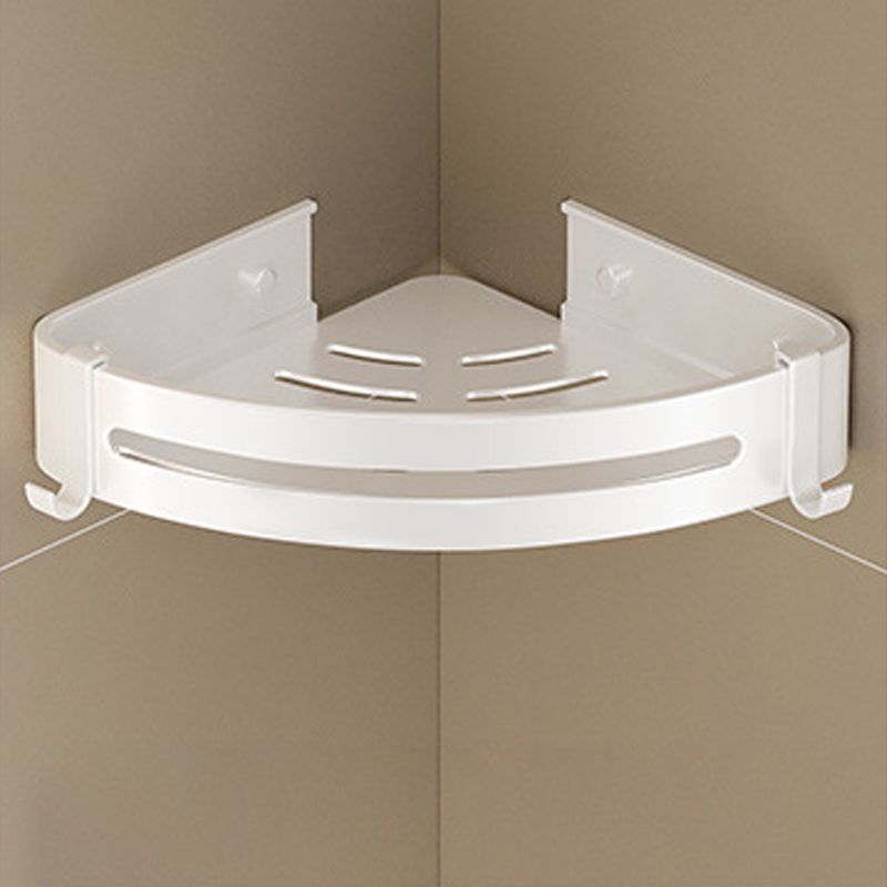Lisslune | Modern white finish bathroom shelf rectangular & triangle bathroom hardware set