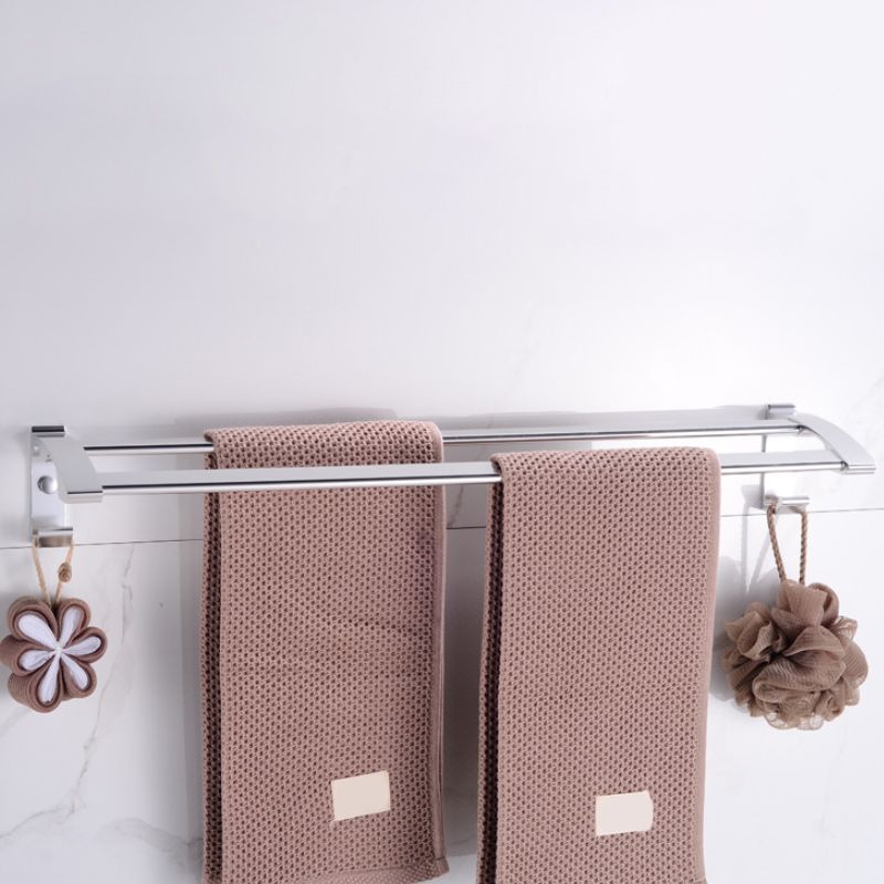 Lisslune | Modern 5-piece bathroom accessory set with triangular bath shelf
