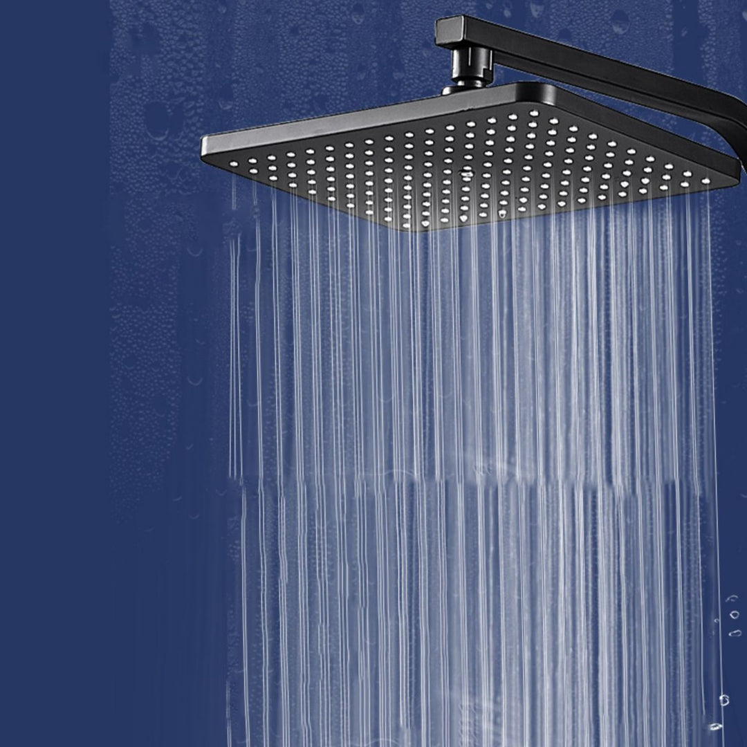 Lisslune | Modern rectangular shower head combo standard spray pattern with hand shower
