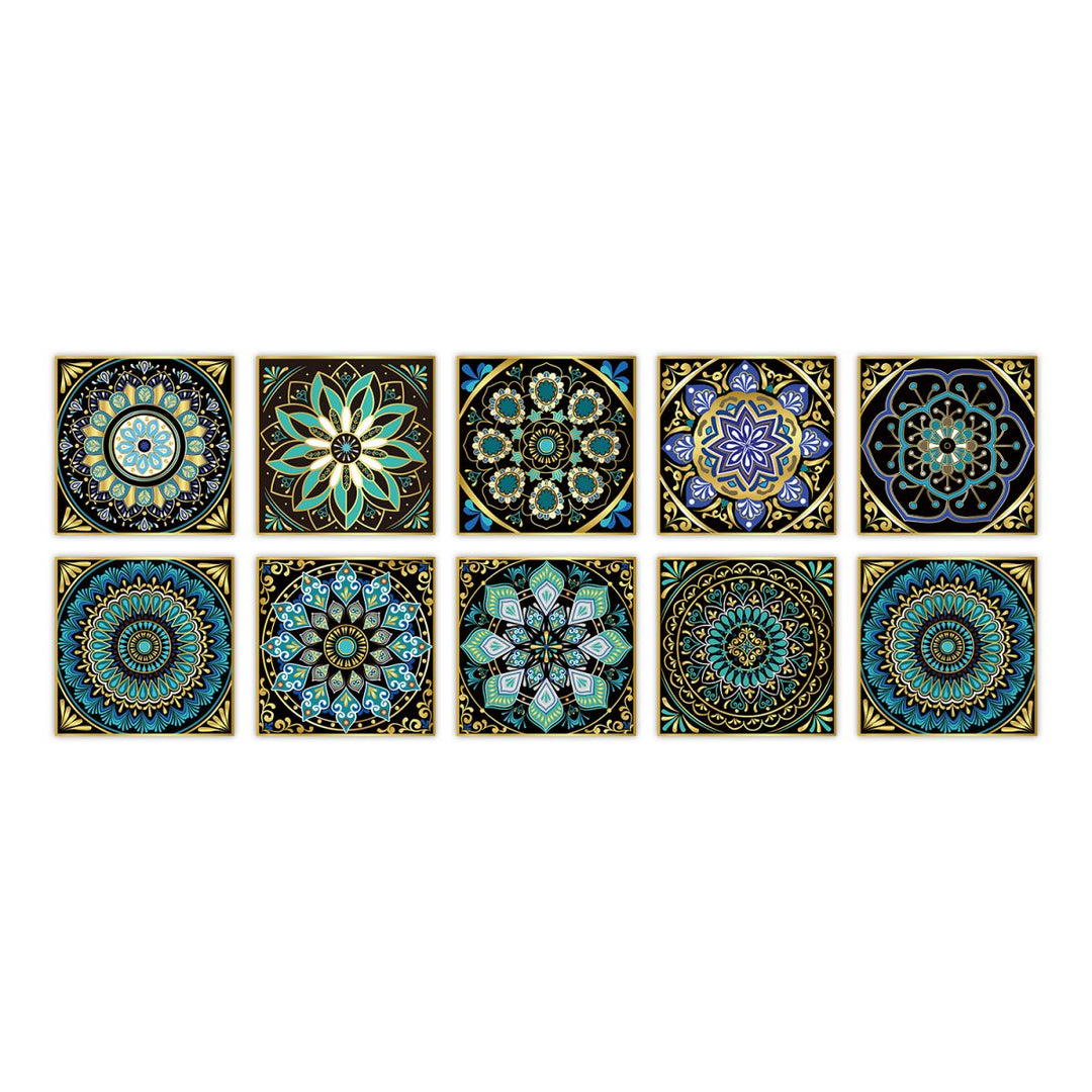 Lisslune | PVC Peel & Stick Mosaic Tile Square Mosaic Tiles Wallpaper with Waterproof