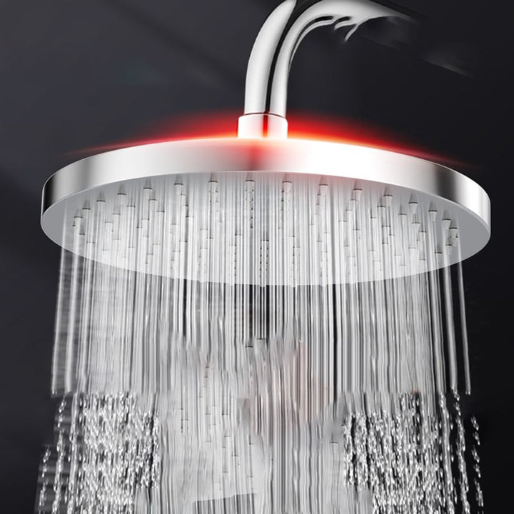 Lisslune | Metal Shower Combo Contemporary Fixed Shower Head with Round and Rectangular Shape