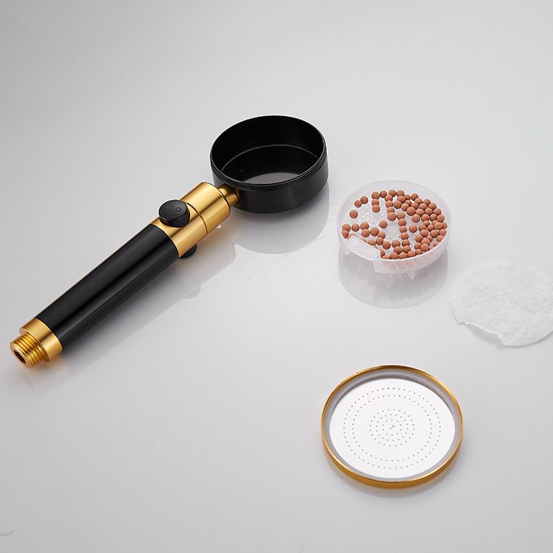 Lisslune | Metal Shower Head Round Hand Shower with Adjustable Shower Heads