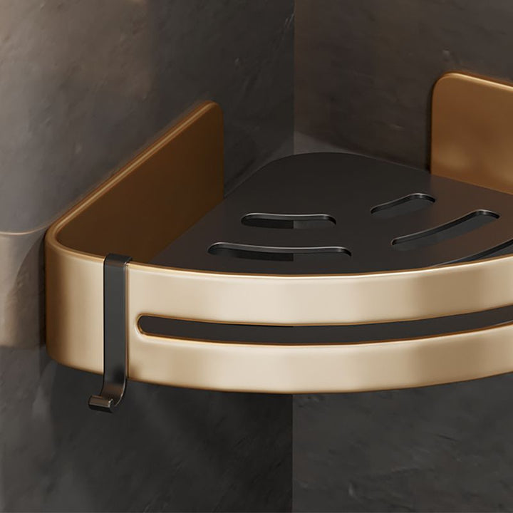 Lisslune | Modern Gold Bathroom Accessories Set Bathroom Shelf Bathroom Accessories Set