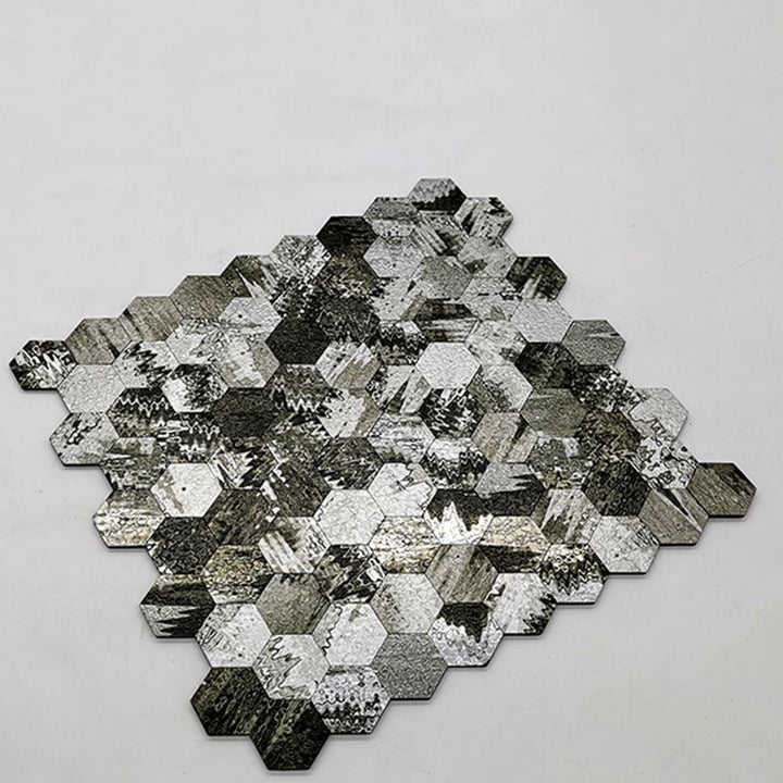Lisslune | Water-repellent Peel & Stick Tile Hexagonal Mosaic for Splash Wall