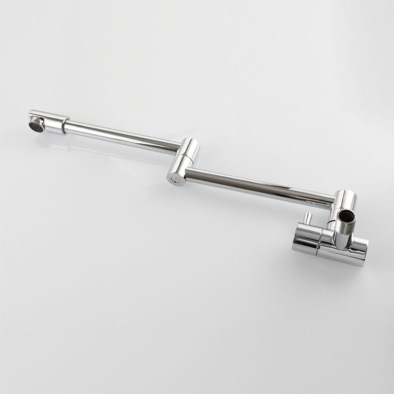 Lisslune | Modern Pull-down Faucet Single Handle Wall Mounted Pot Filler Low Profile 1-Hole Filler