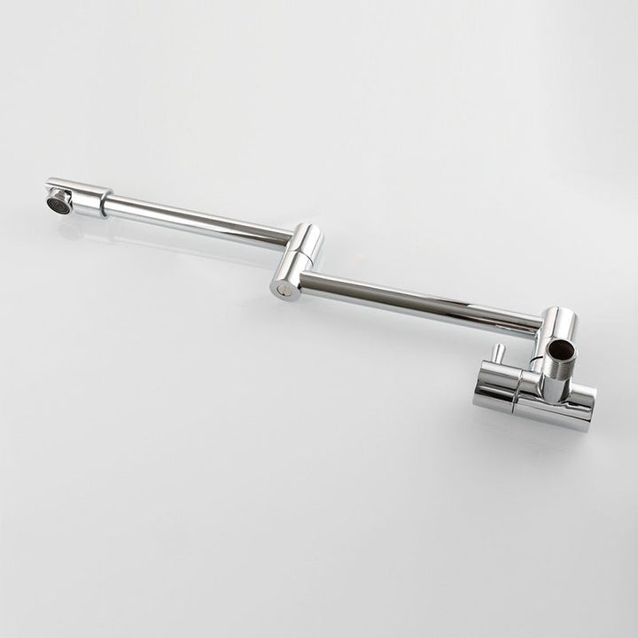 Lisslune | Modern Pull-down Faucet Single Handle Wall Mounted Pot Filler Low Profile 1-Hole Filler