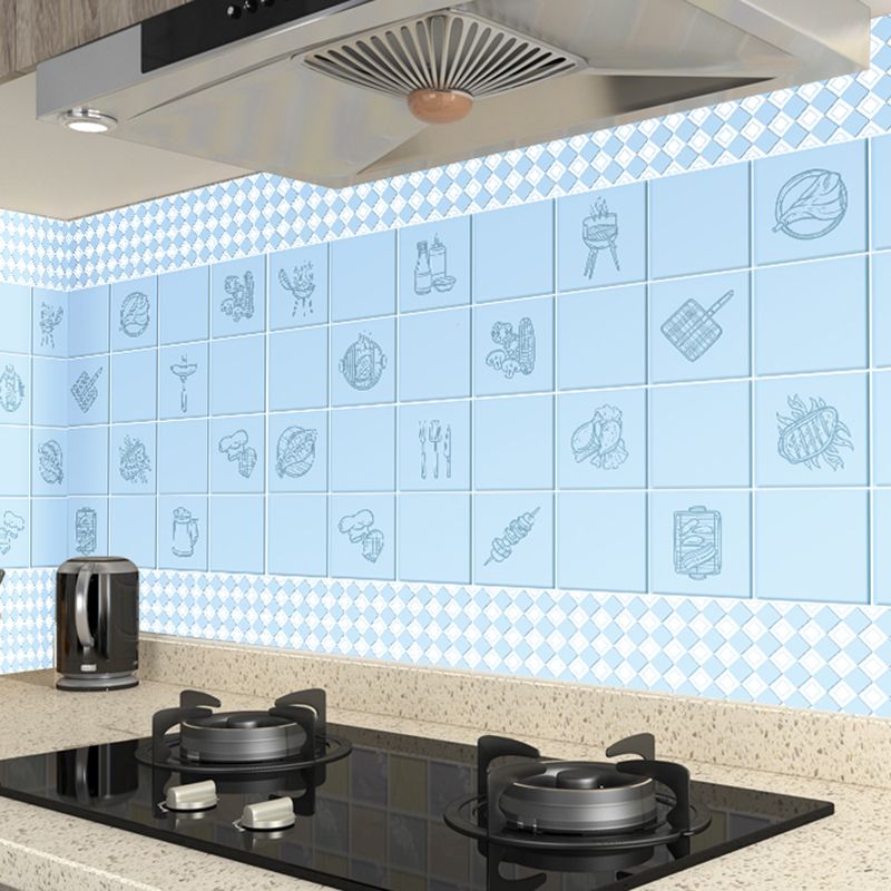 Lisslune | Modern Tiles - Peel and Stick Plastic Square Peel and Stick Wall Tiles for the Kitchen