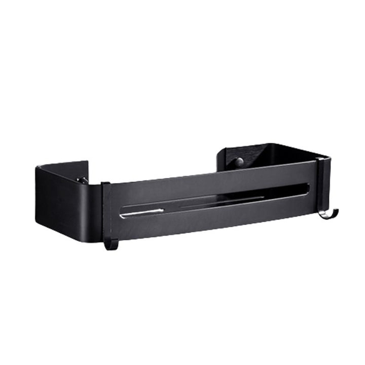 Lisslune | Matt Black Modern Bathroom Accessory Set, Set of 3, Bathroom Shelf
