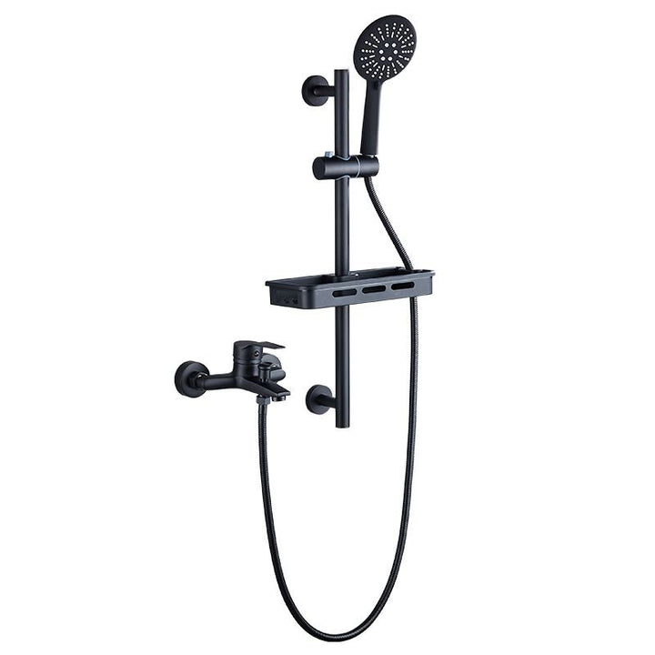 Lisslune | Brass Wall-mounted Shower System Single Handle Shower with Lever Handle