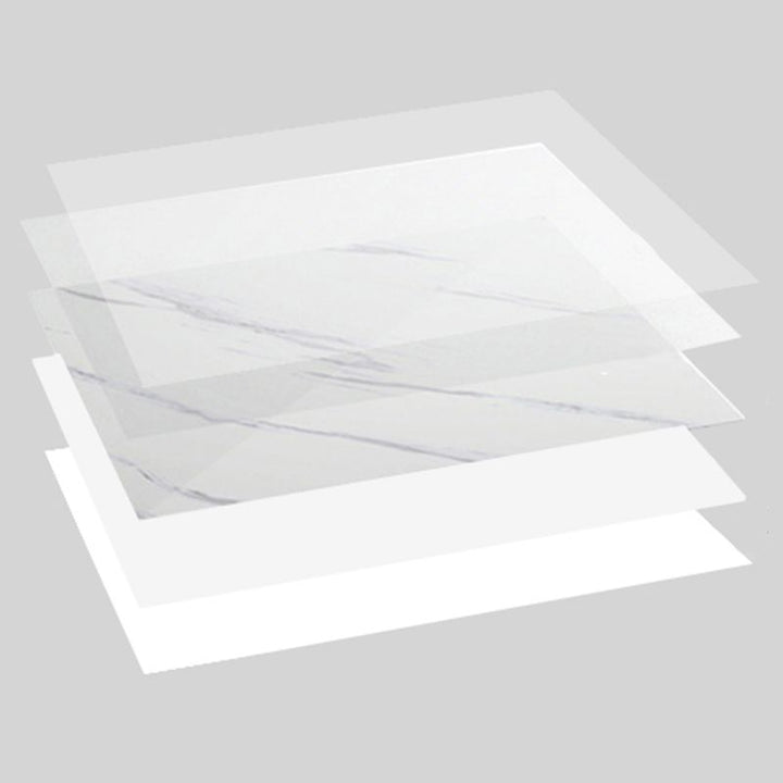 Lisslune | Modern Peel & Stick Field Tiles Plastic Rectangular Grid 5-Pack Wallpaper for the Kitchen
