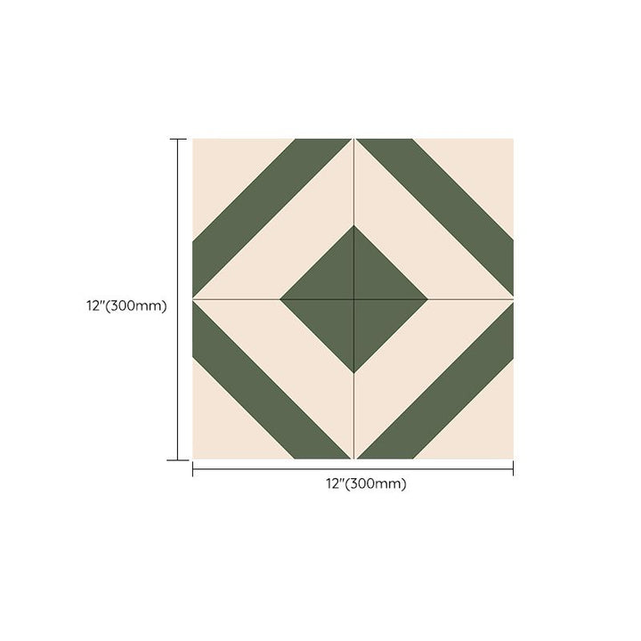 Lisslune | PVC Peel and Stick Wall Tile Square Single Tile Wallpaper with Slip Resistance