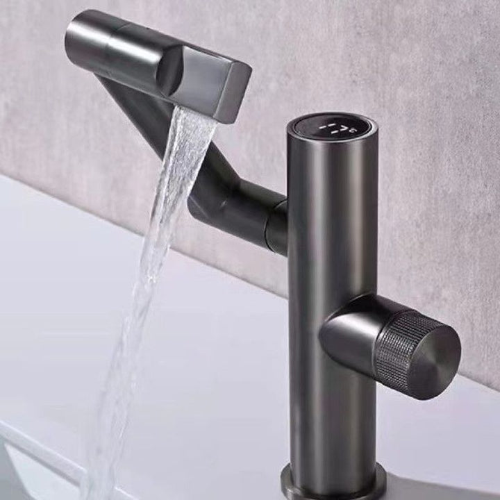 Lisslune | Modern Vessel Sink Faucet Copper 1-Handle Low Arc Vessel Faucet for the Bathroom