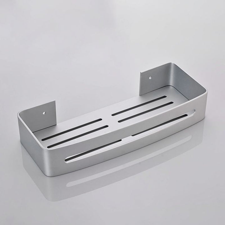 Lisslune | Silver Bathroom Accessory Set Modern Anti-Rust 1/2/3 -piece Bath Shelf