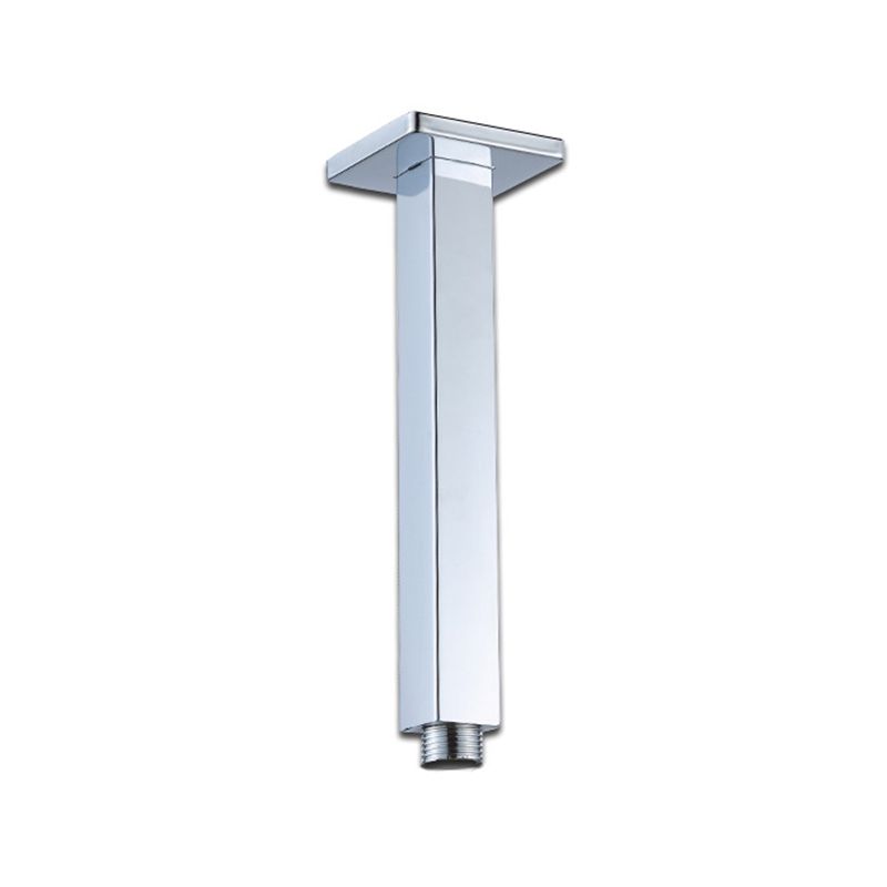 Lisslune | Black Square Fixed Shower Head Modern Style Wall Mounted Shower Head