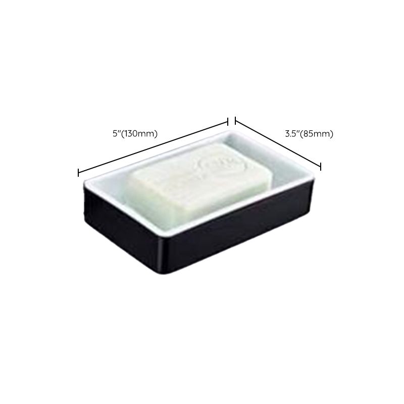 Lisslune | Modern Bathroom Accessories Set Towel Holder Black Soap Dish Bath Accessories Set