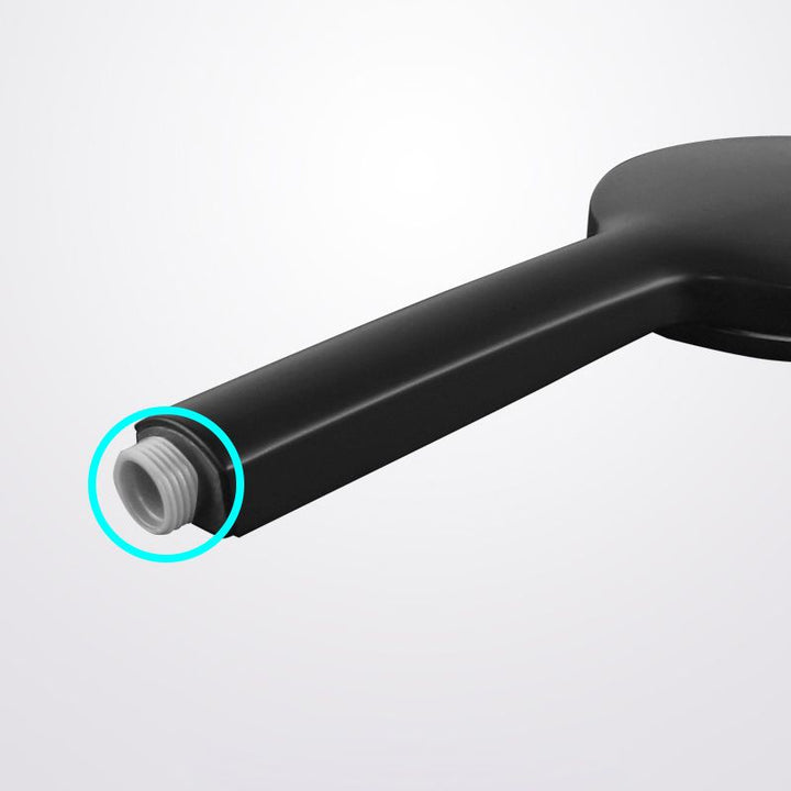 Lisslune | Contemporary Black Round Showerhead Combo Rain Shower Hand Shower