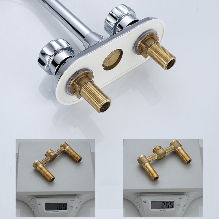 Lisslune | High arch conversion faucet two-handle brass sink faucet for the bathroom