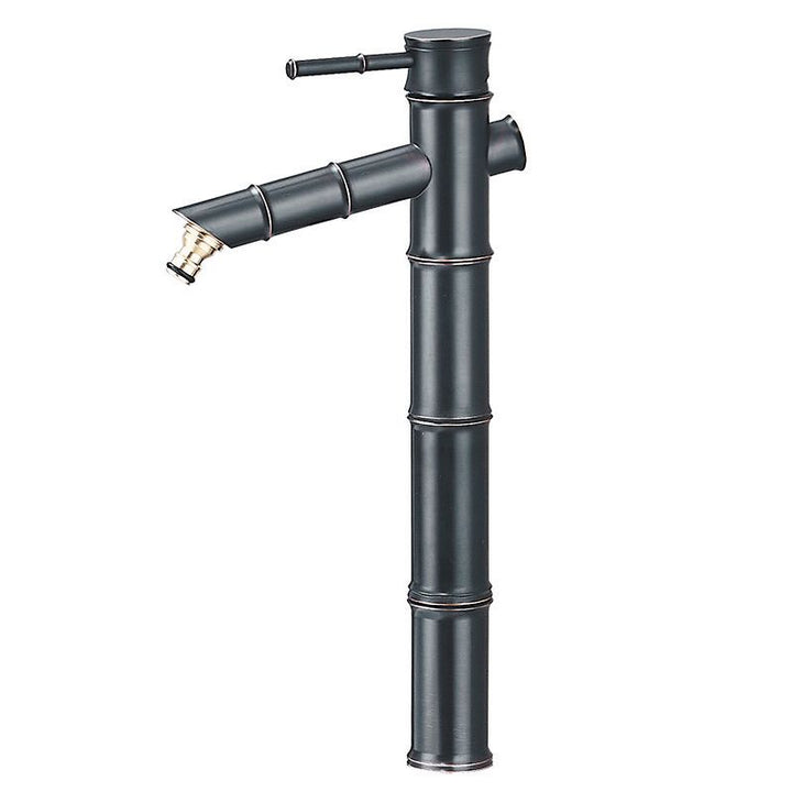 Lisslune | Farmhouse Vessel Sink Faucet Copper 1-Handle Low Arc Vessel Faucet for Bathroom