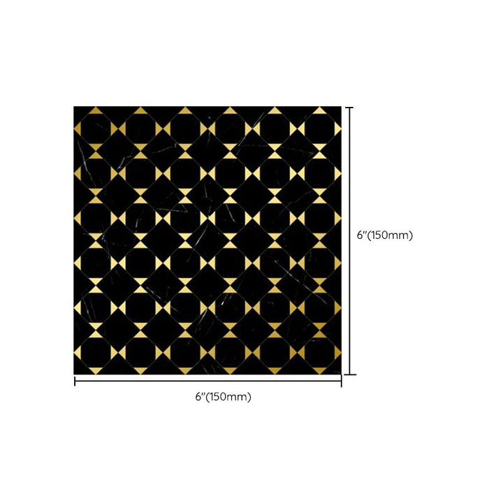 Lisslune | Peel & Stick Mosaic Tile Square Plastic Stain Resistant Tile - Peel & Stick for Shower
