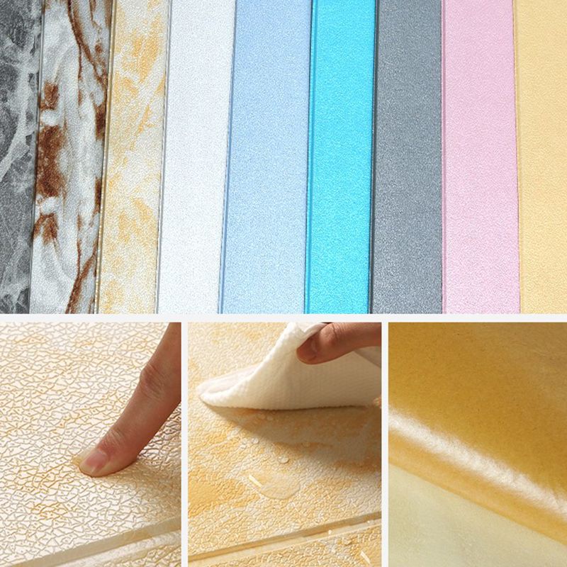 Lisslune | Glam Wall Covering Peel and Stick Texture Effect Design Square Wall Panel