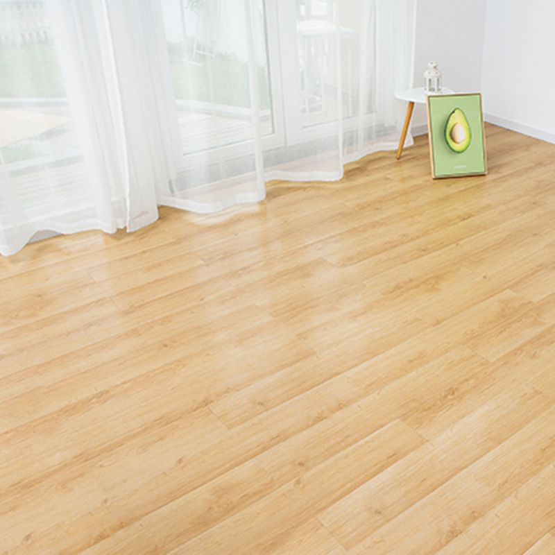 Lisslune | PVC Flooring Peel and Stick Smooth Wood Look Rectangular Vinyl Floor