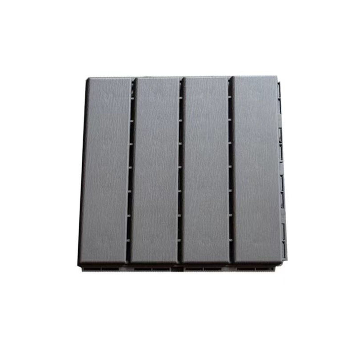 Lisslune | Contemporary square wooden tile smooth brown engineered wood for patio garden