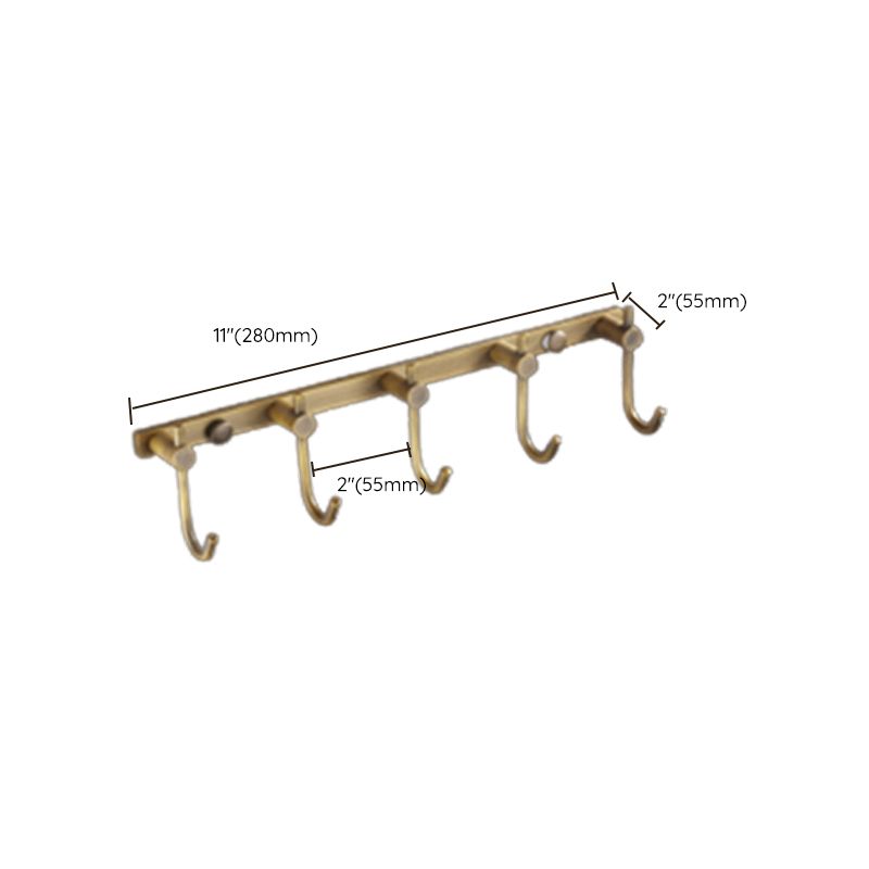 Lisslune | Traditional Brass Bathroom Accessory Set Brushed Bronze Bathroom Set