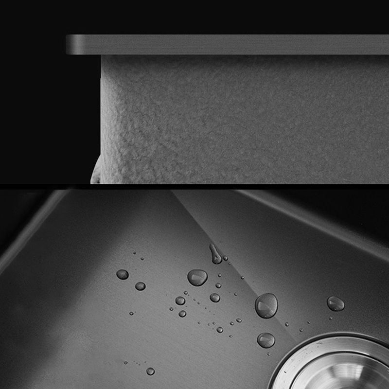 Lisslune | Classic sink made of stainless steel built-in sink with scratch-resistant basin for the kitchen