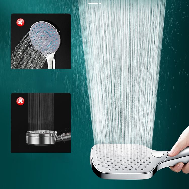 Lisslune | Contemporary Fixed Head Square Supercharged Showerhead Combo