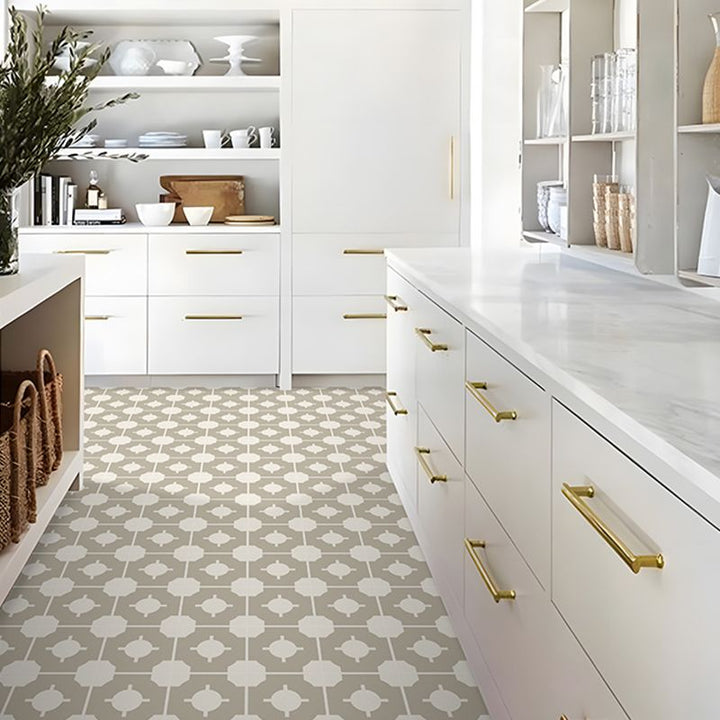 Lisslune | Square Indoor Print Vinyl Flooring Peel and Stick Waterproof Vinyl Flooring