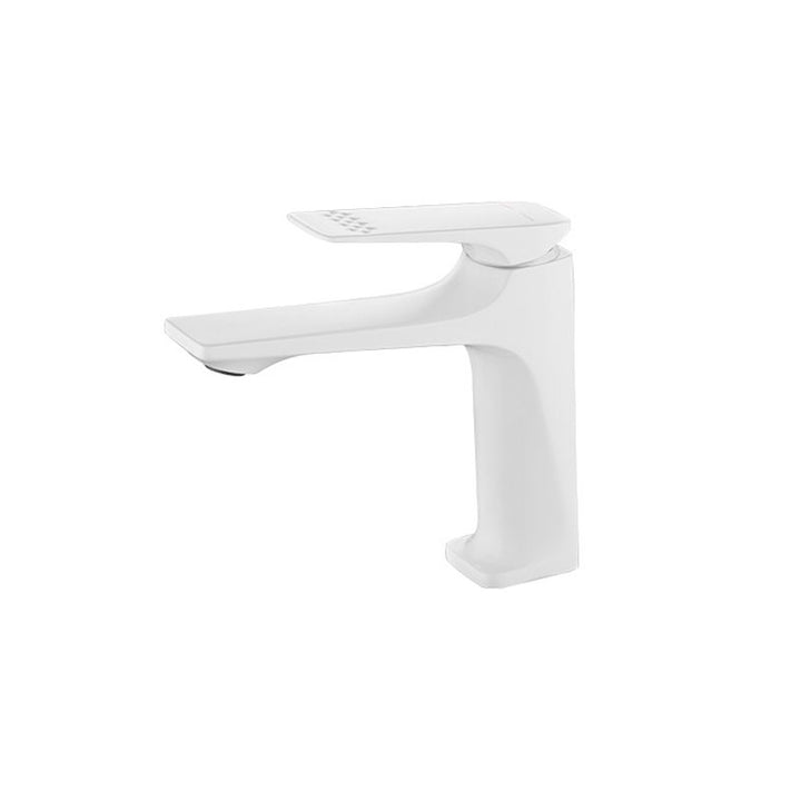 Lisslune | Modern Bathroom Faucet Brass Deep Arc Lever Handle with Faucet Hose