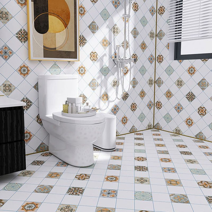Lisslune | Mosaic Tiles Self-Adhesive Tiles Square Self-Adhesive Back Wall