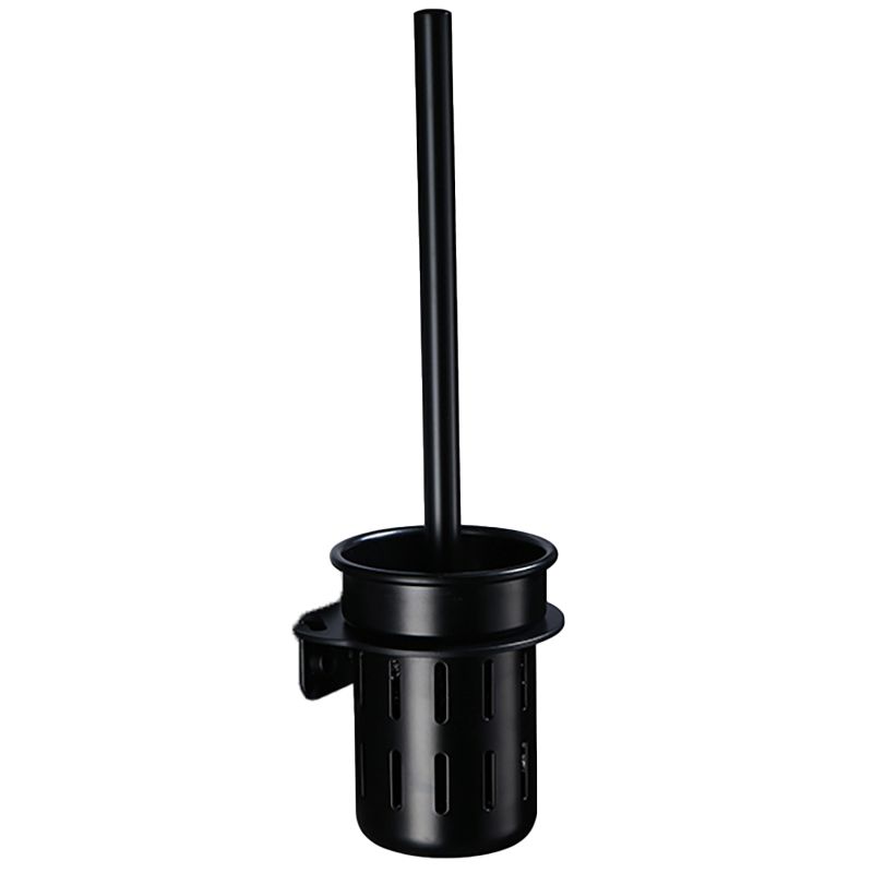 Lisslune | Contemporary Bathroom Accessory Set Black Surface Bathrobe Hook/Towel Ring Bar