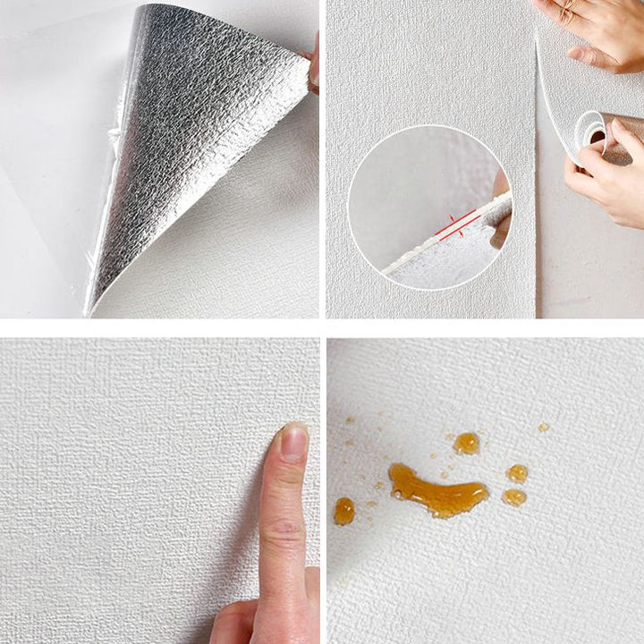 Lisslune | Waterproof Pearl Wall Cladding PVC Wall Access Panel Peel and Stick Foam Trim