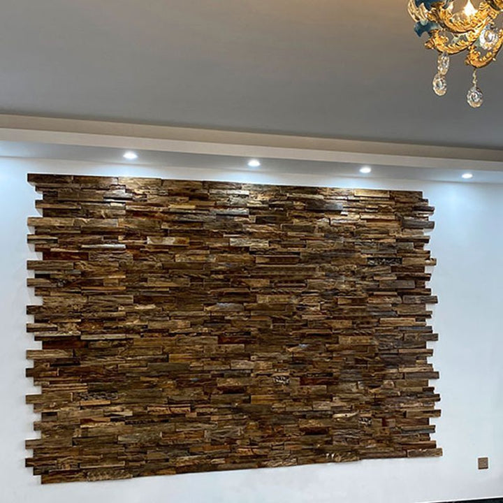 Lisslune | Solid Wood Wall Panel Modern Minimalist Living Space Commercial Wall Panel (1-Pack)