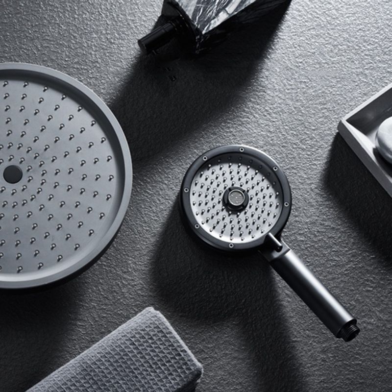 Lisslune | Matt Black Hand Shower Modern 3-Stream Round Wall Mounted Hand Shower