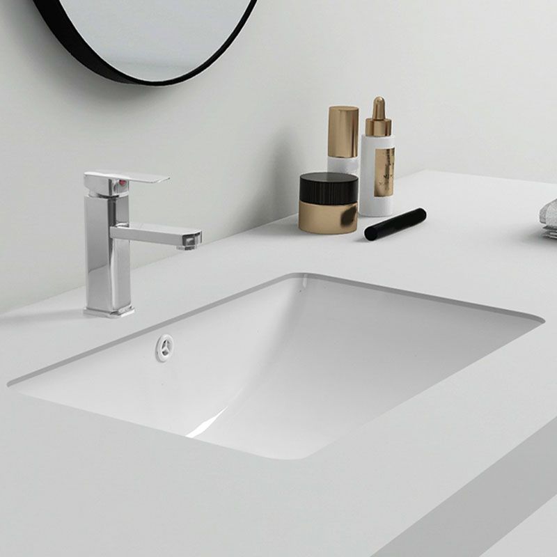 Lisslune | Modern Oval Wash Stand Ceramic Table Installation Sink Bathroom