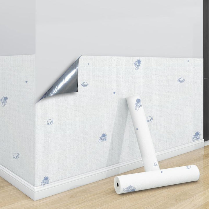 Lisslune | PVC Wall Panel for Stripping and Installing Cartoon Print Matte Texture Wall Covering for the Living Room