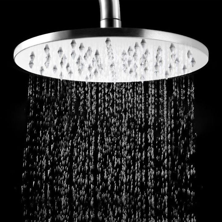 Lisslune | Stainless Steel Fixed Shower Head in Silver H2Okinetic Technology Shower Head
