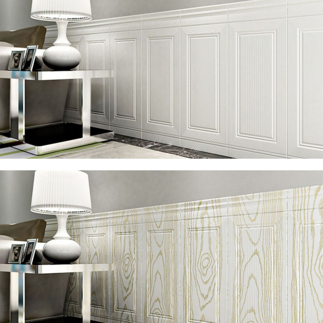 Lisslune | Glam waterproof wall base solid color peel and stick indoor wall panel