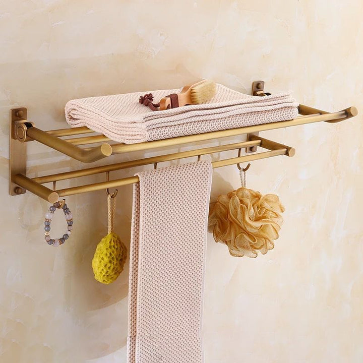 Lisslune | 4-piece traditional bathroom accessory set Gold Brass bathroom accessory hardware set